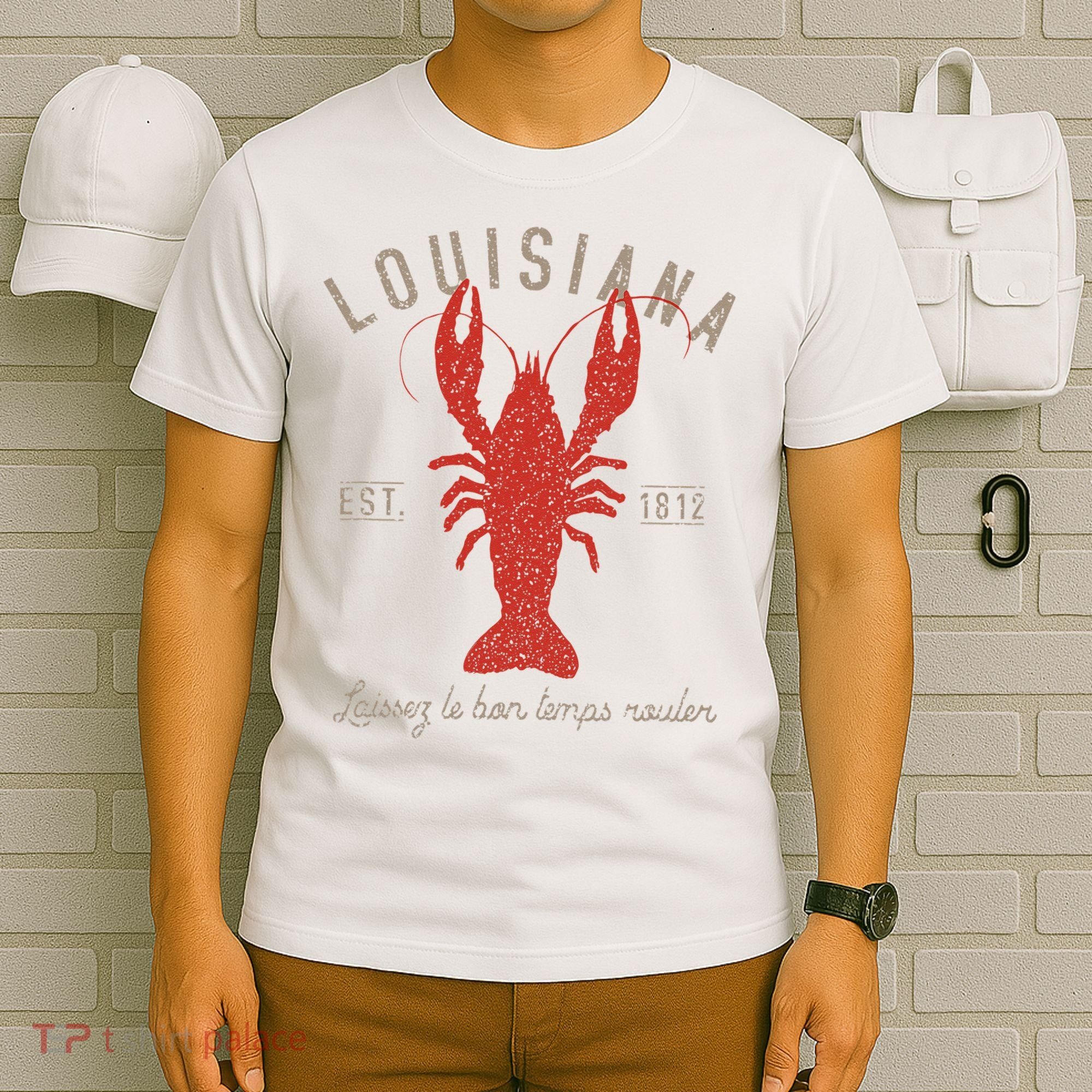 Louisiana Crawfish Laissez Le Bon Temps Rouler T-Shirt