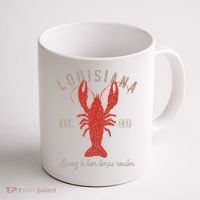 Louisiana Crawfish Laissez Le Bon Temps Rouler Coffee Mug thumb 1