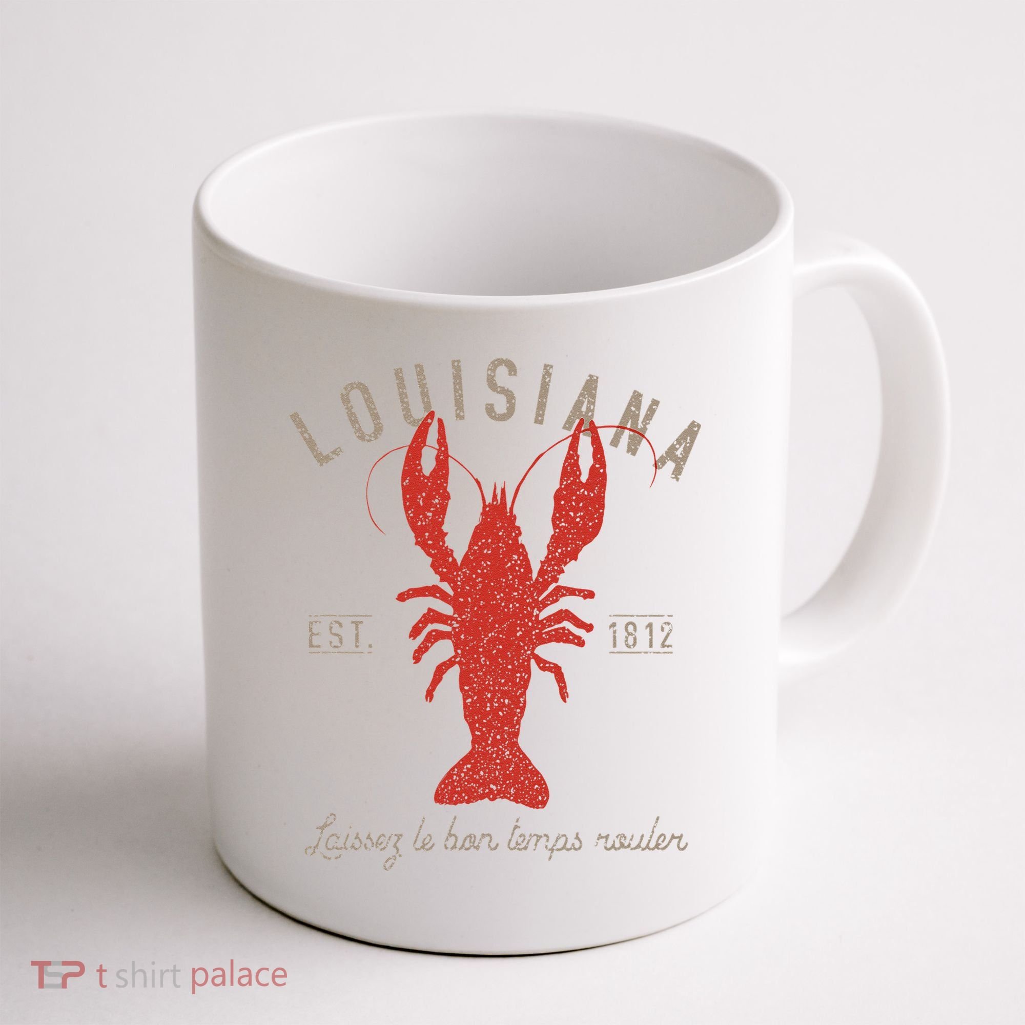 Louisiana Crawfish Laissez Le Bon Temps Rouler Coffee Mug