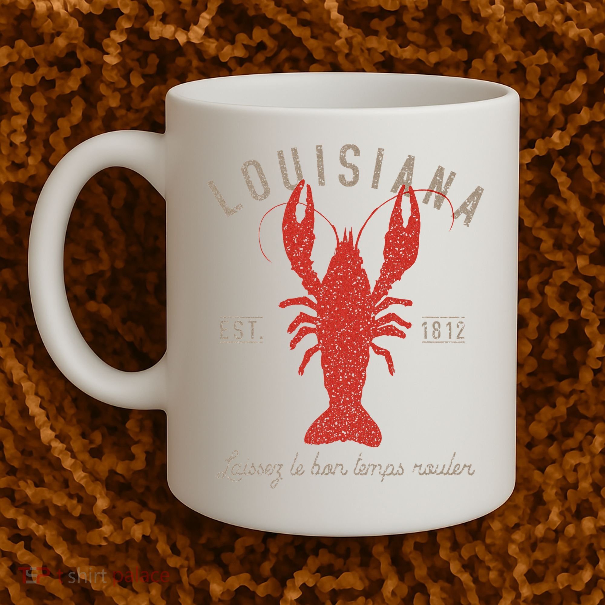 Louisiana Crawfish Laissez Le Bon Temps Rouler Coffee Mug