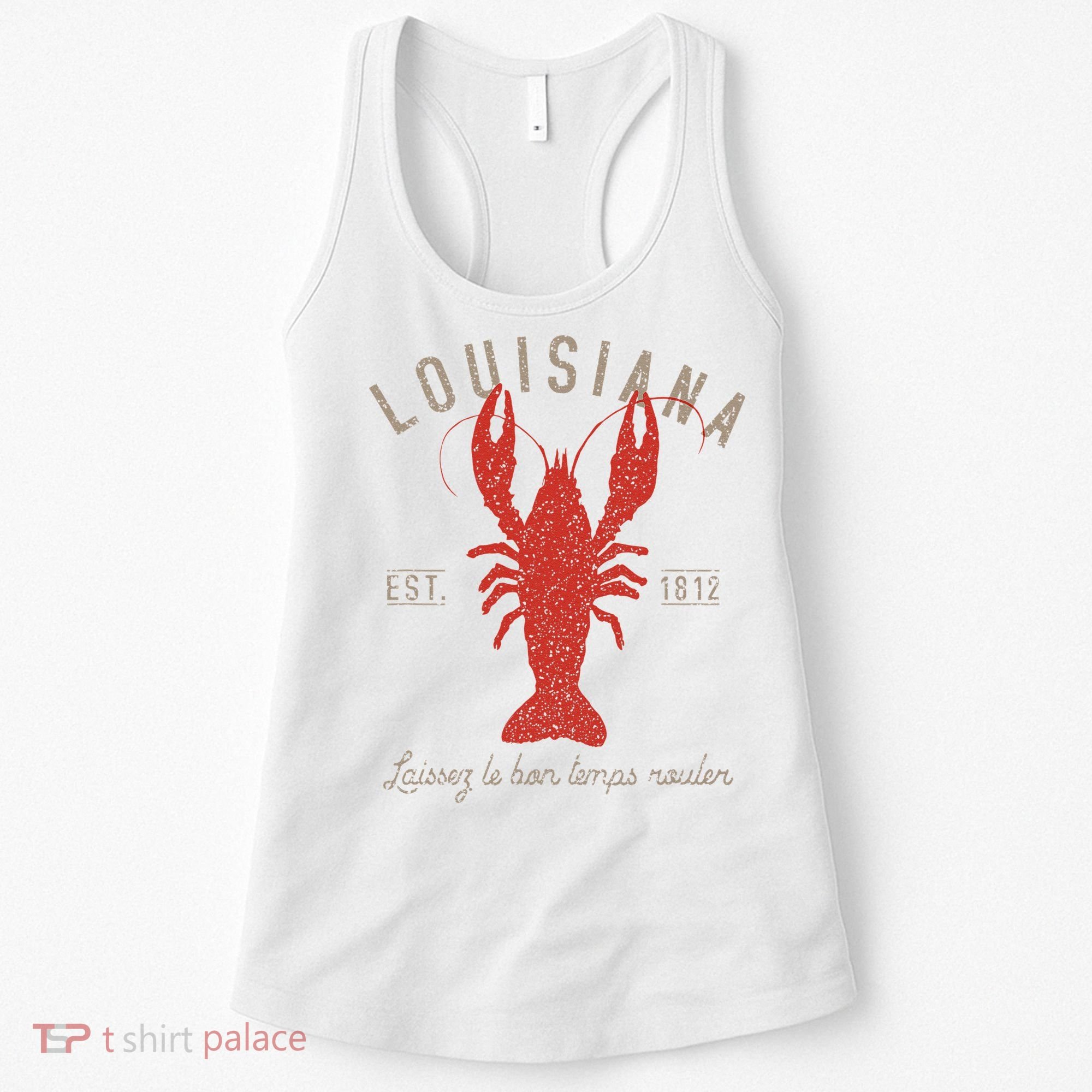 Louisiana Crawfish Laissez Le Bon Temps Rouler Women's Tank Top