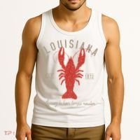 Louisiana Crawfish Laissez Le Bon Temps Rouler Tank Top thumb 3