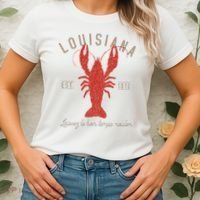 Louisiana Crawfish Laissez Le Bon Temps Rouler Women's T-Shirt thumb 2