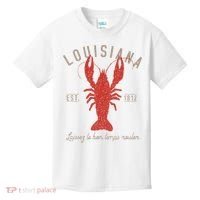 Louisiana Crawfish Laissez Le Bon Temps Rouler Kids T-Shirt thumb 0