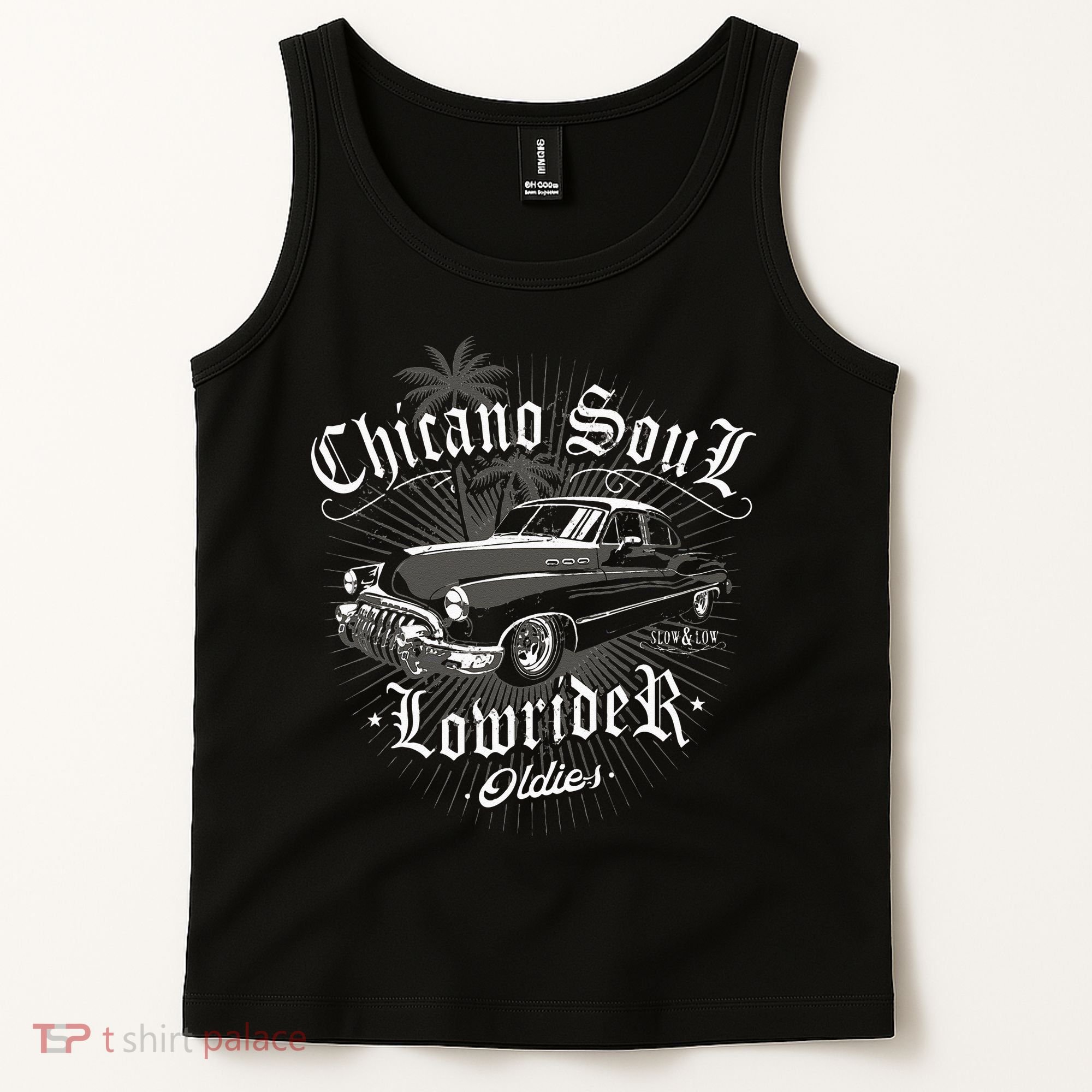 Lowrider Chicano Low Mexican Los Angeles Latina Rider Cholo Tank Top