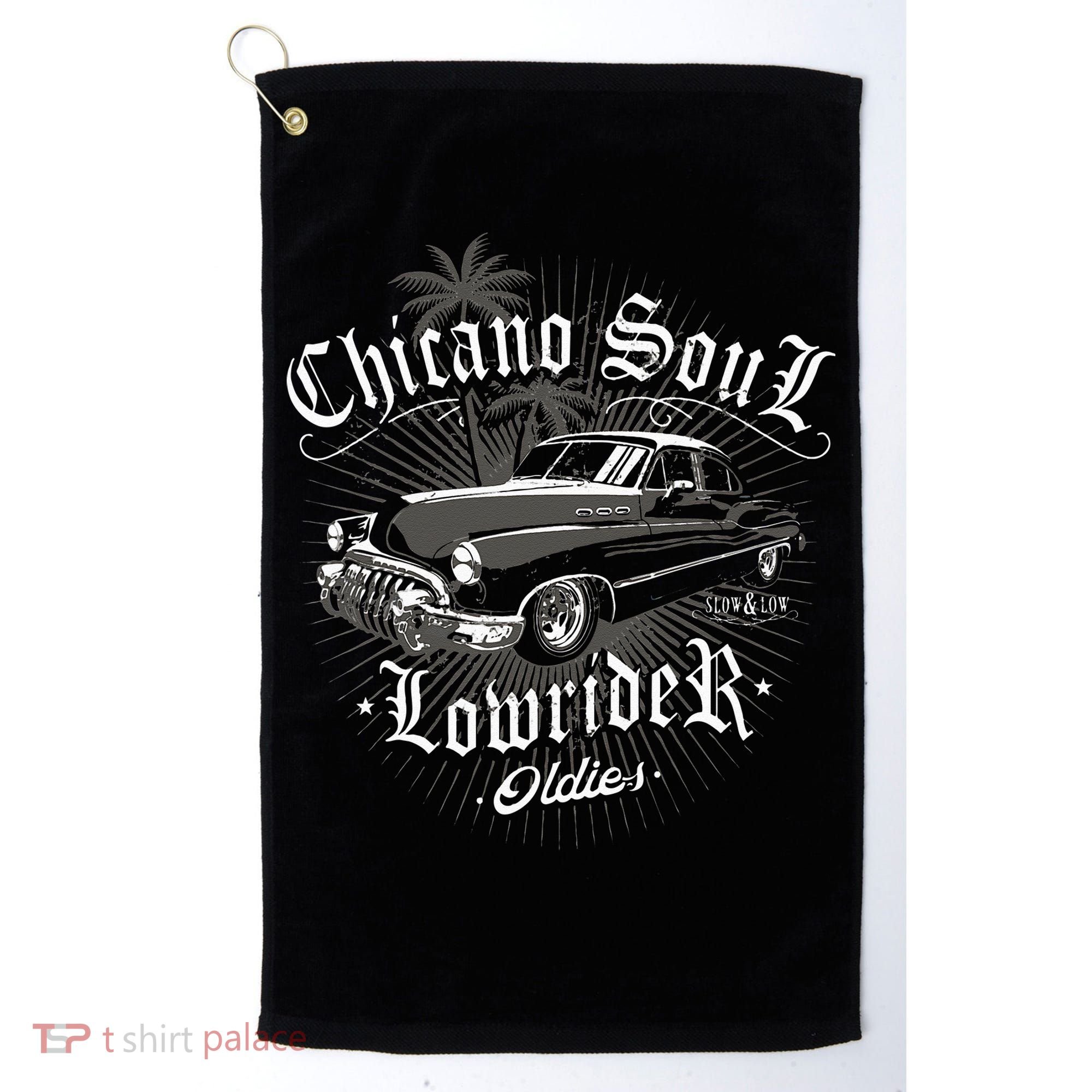 Lowrider Chicano Low Mexican Los Angeles Latina Rider Cholo Golf Towel