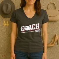 Lacrosse Coach Lacrosse Women's V-Neck T-Shirt thumb 3