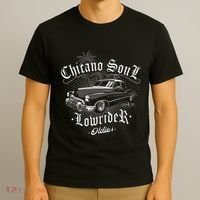 Lowrider Chicano Low Mexican Los Angeles Latina Rider Cholo T-Shirt thumb 3
