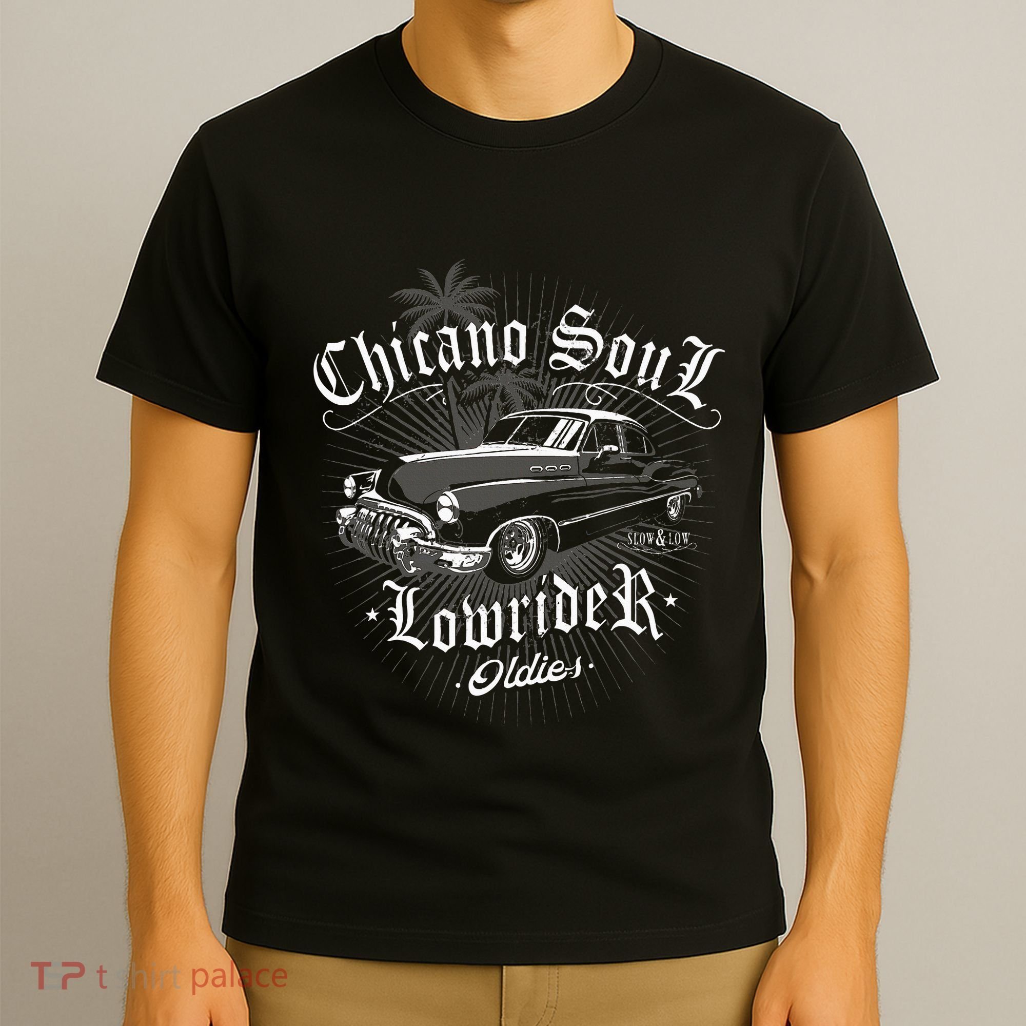Lowrider Chicano Low Mexican Los Angeles Latina Rider Cholo T-Shirt