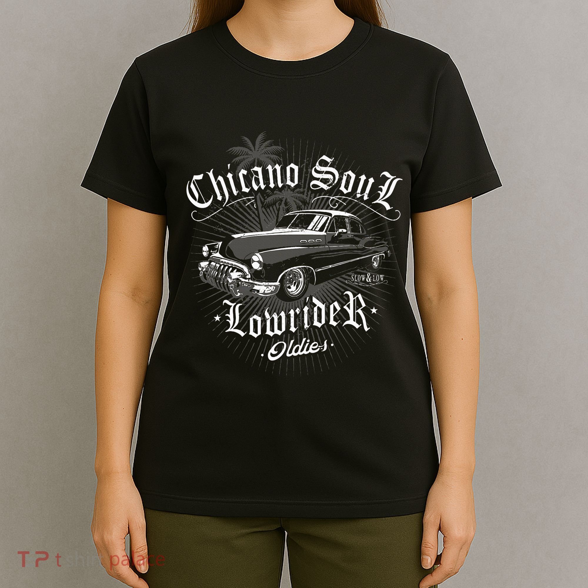 Lowrider Chicano Low Mexican Los Angeles Latina Rider Cholo T-Shirt