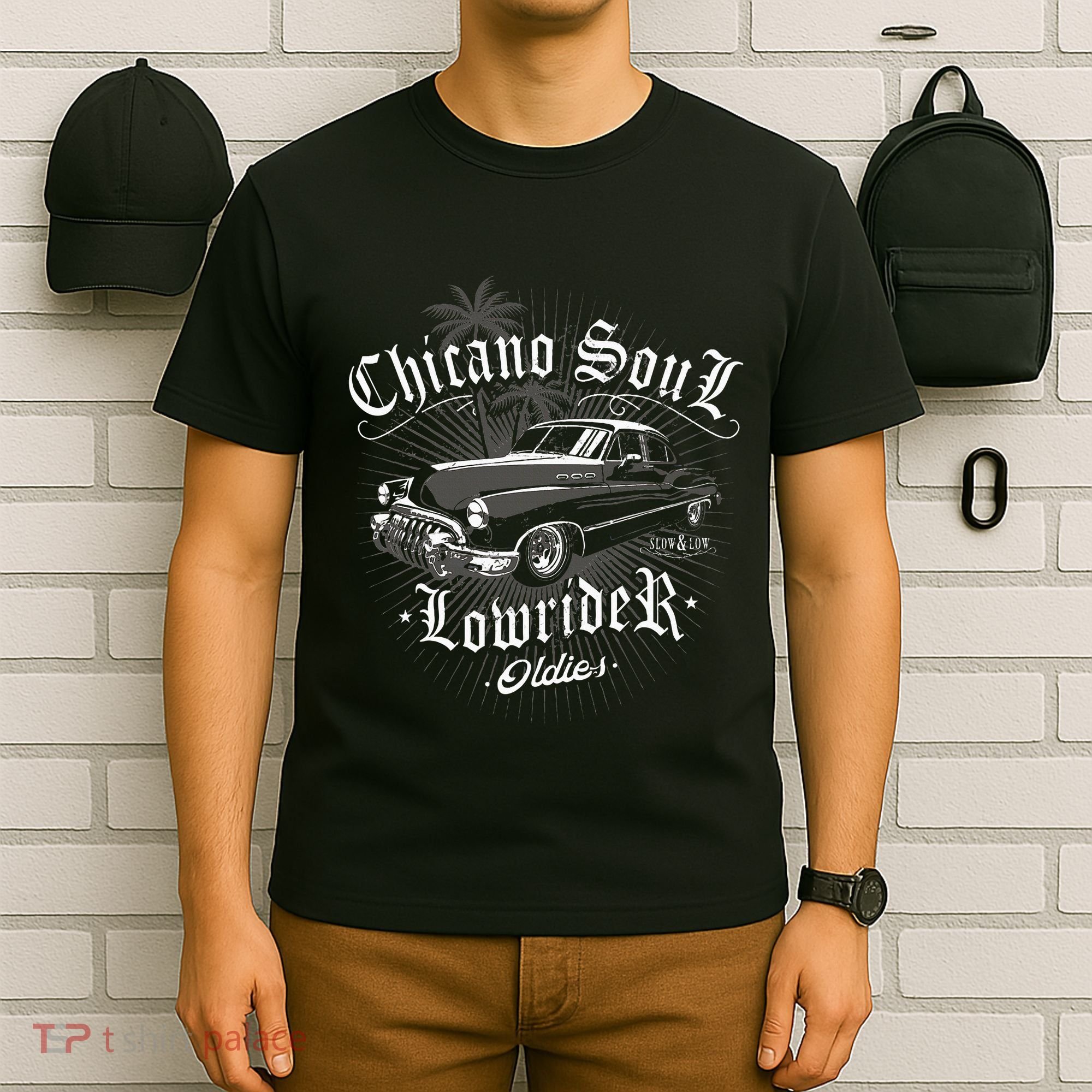 Lowrider Chicano Low Mexican Los Angeles Latina Rider Cholo T-Shirt