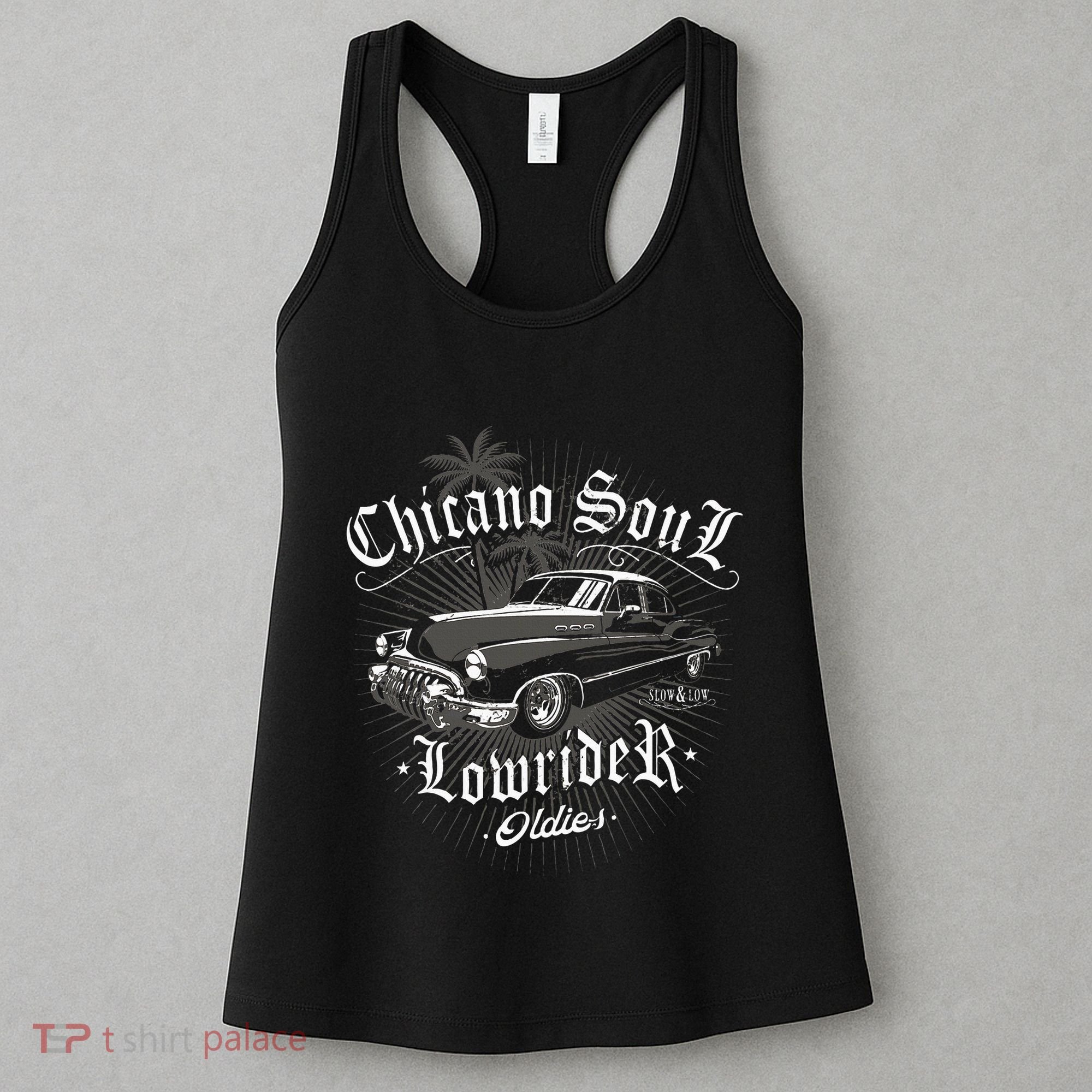 Lowrider Chicano Low Mexican Los Angeles Latina Rider Cholo Women's Tank Top