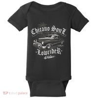 Lowrider Chicano Low Mexican Los Angeles Latina Rider Cholo Baby Bodysuit thumb 0