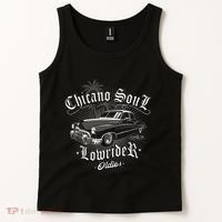 Lowrider Chicano Low Mexican Los Angeles Latina Rider Cholo Tank Top thumb 2