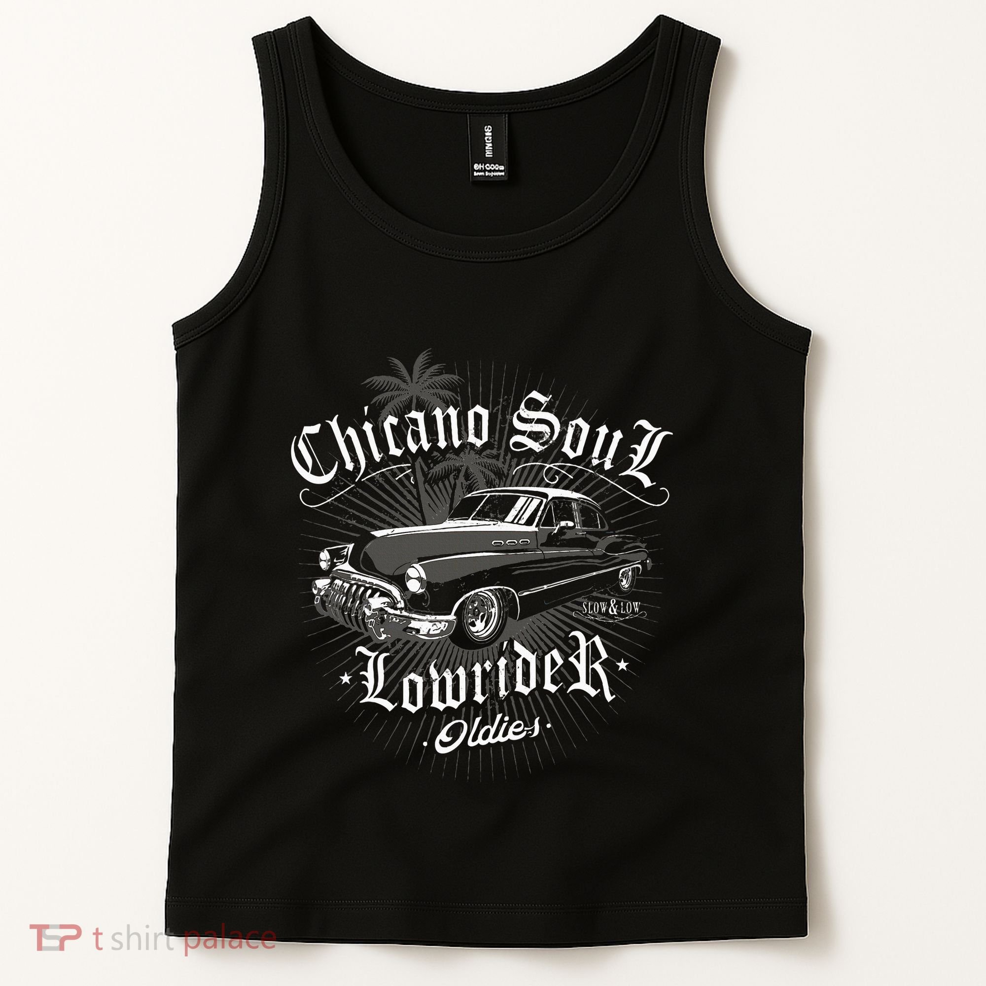 Lowrider Chicano Low Mexican Los Angeles Latina Rider Cholo Tank Top