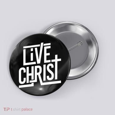 Live Christ Button