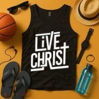 Live Christ Tank Top thumb 4