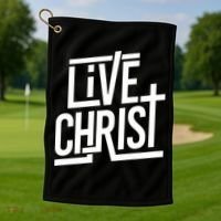 Live Christ Golf Towel thumb 1