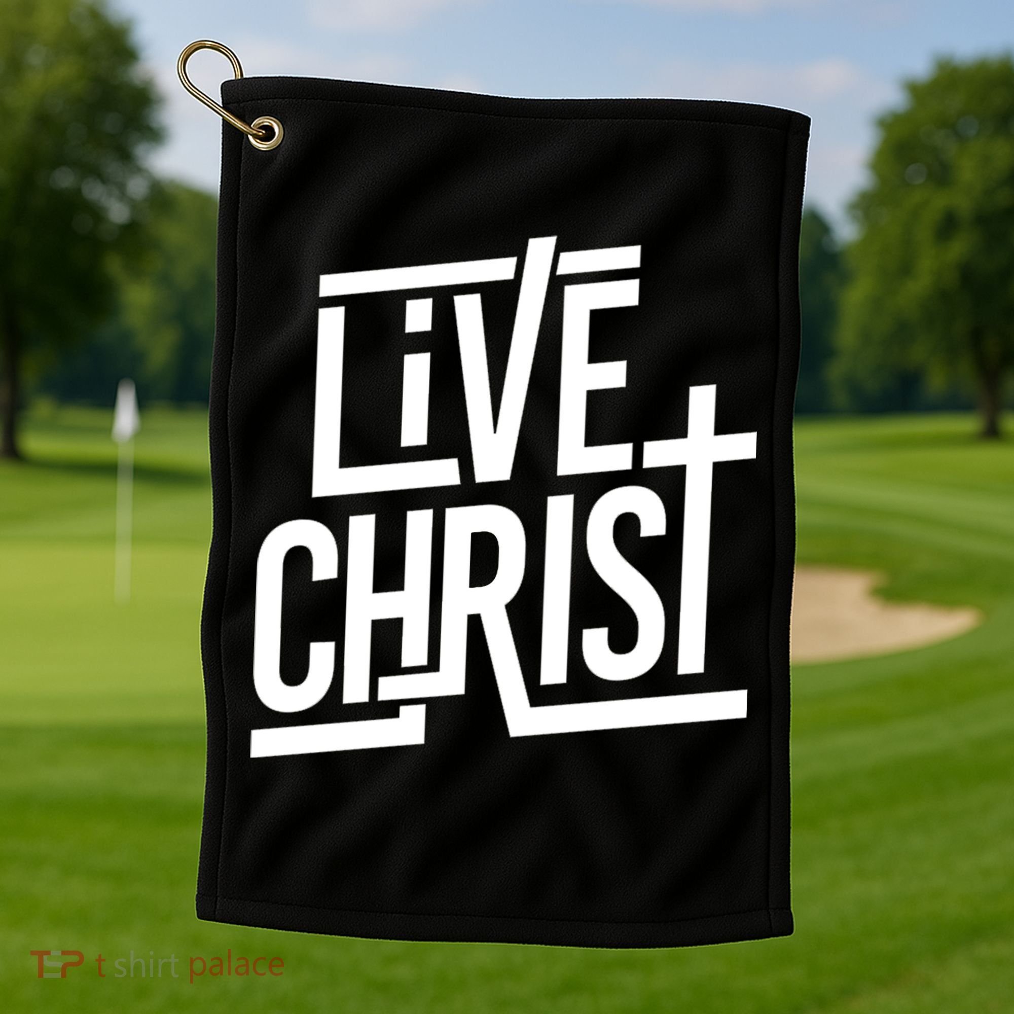 Live Christ Golf Towel