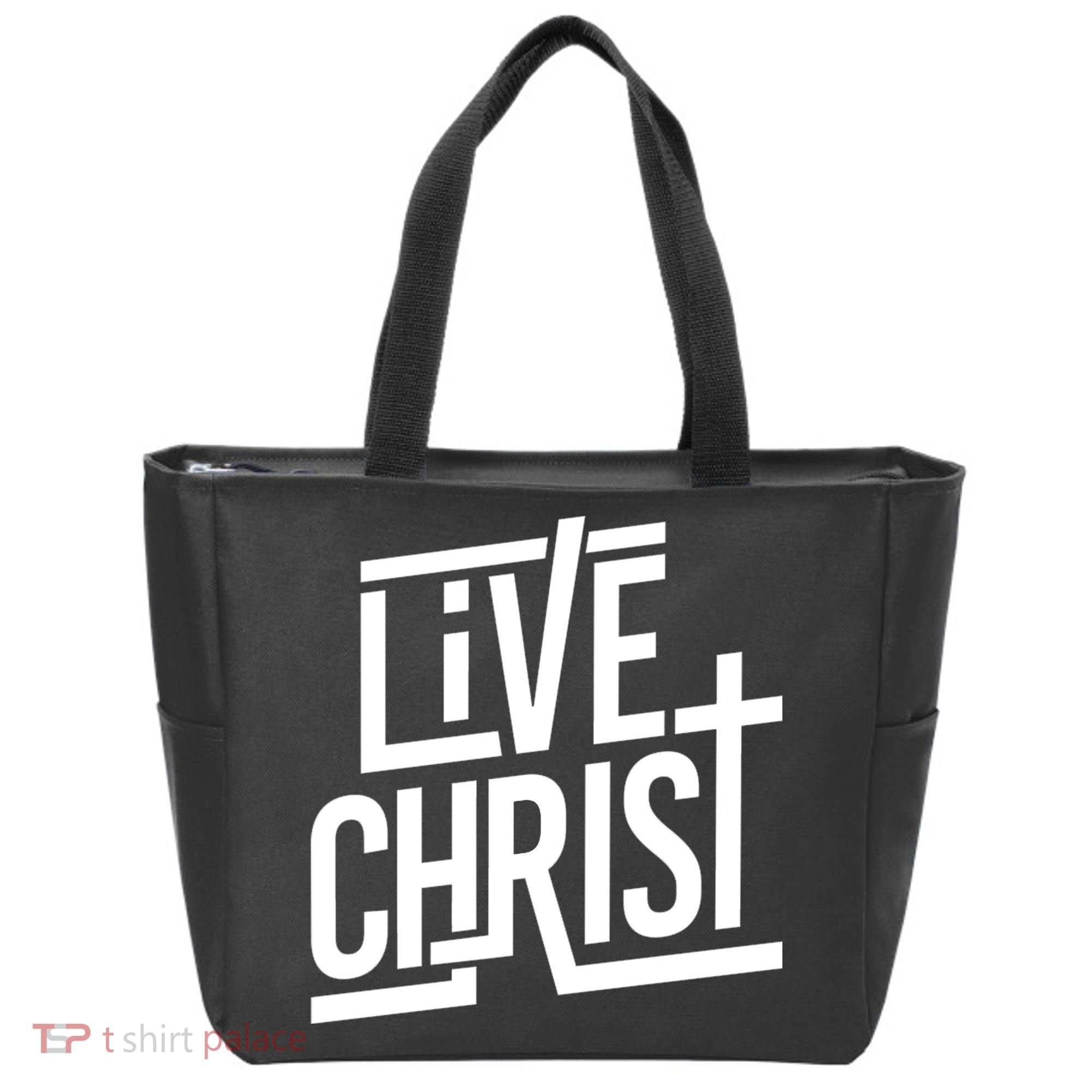 Live Christ Tote Bag