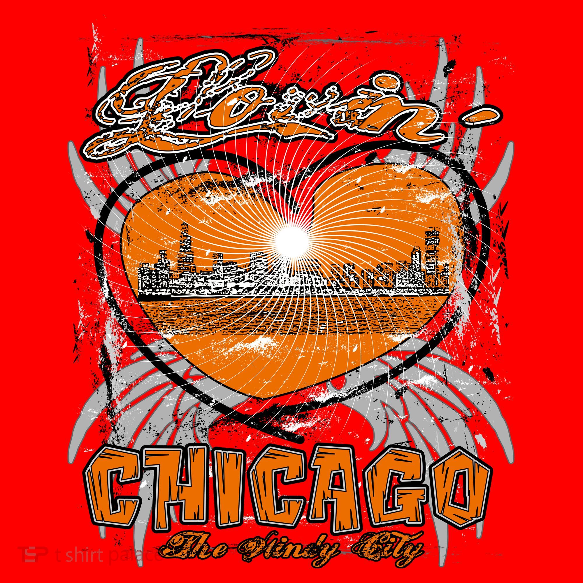 Loving Chicago Santa Hat