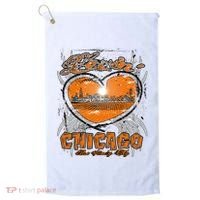 Loving Chicago Golf Towel thumb 0