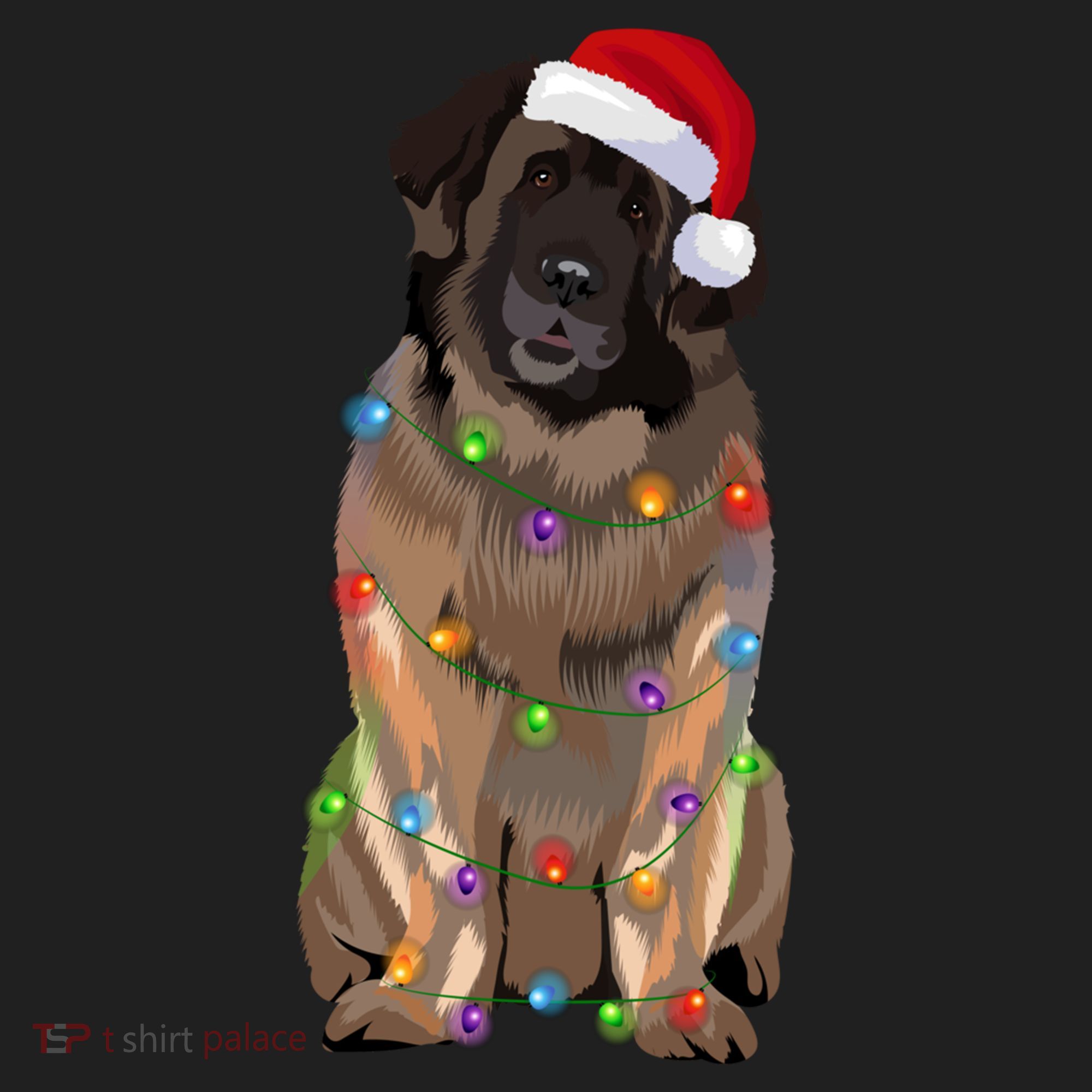 Leonberger Christmas Lights Xmas Dog Lover Santa Hat Great Gift Hat