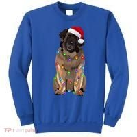 Leonberger Christmas Lights Xmas Dog Lover Santa Hat Great Gift Sweatshirt thumb 0