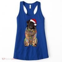 Leonberger Christmas Lights Xmas Dog Lover Santa Hat Great Gift Women's Tank Top thumb 0