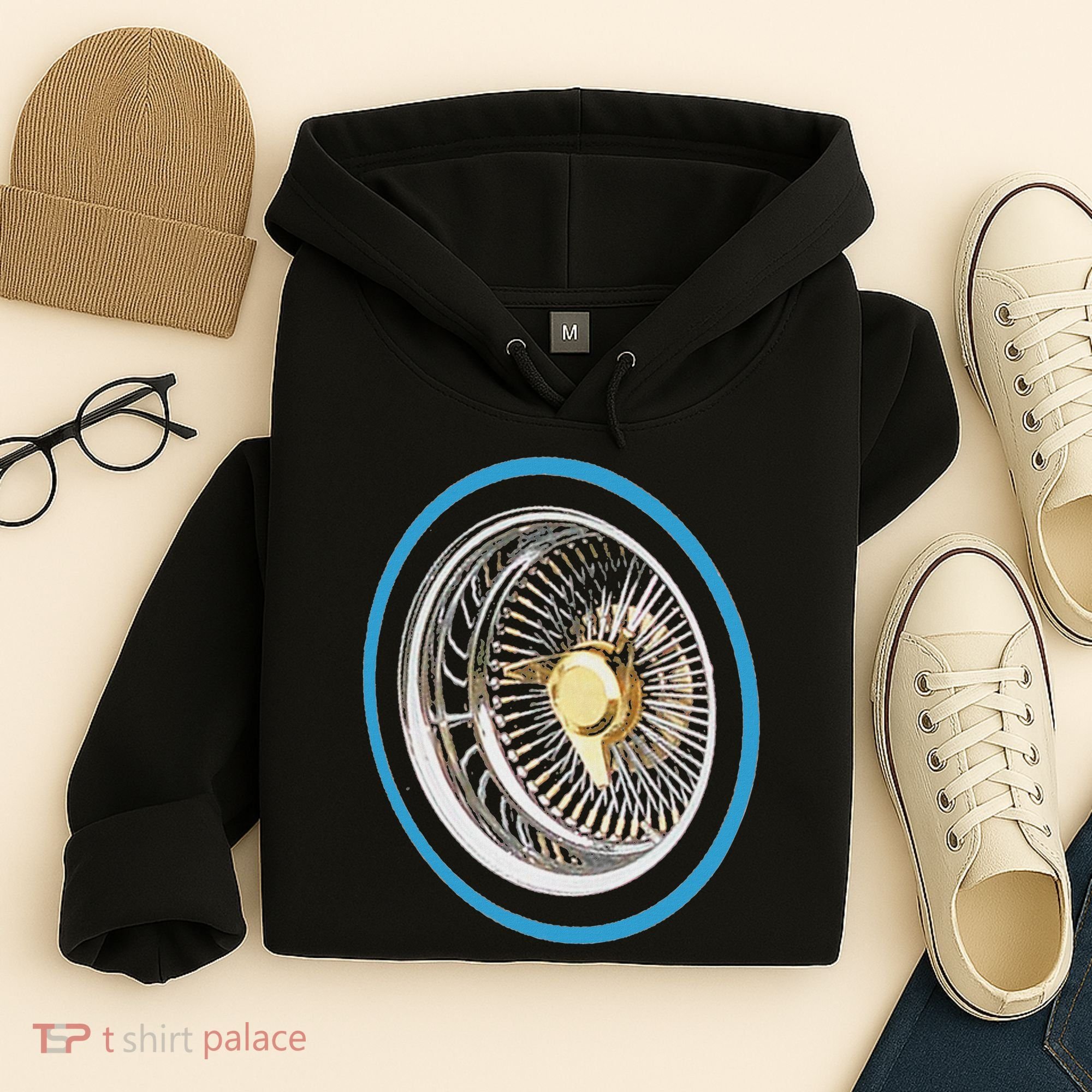 La Chicano Lowrider Spoke Wheel Hoodie