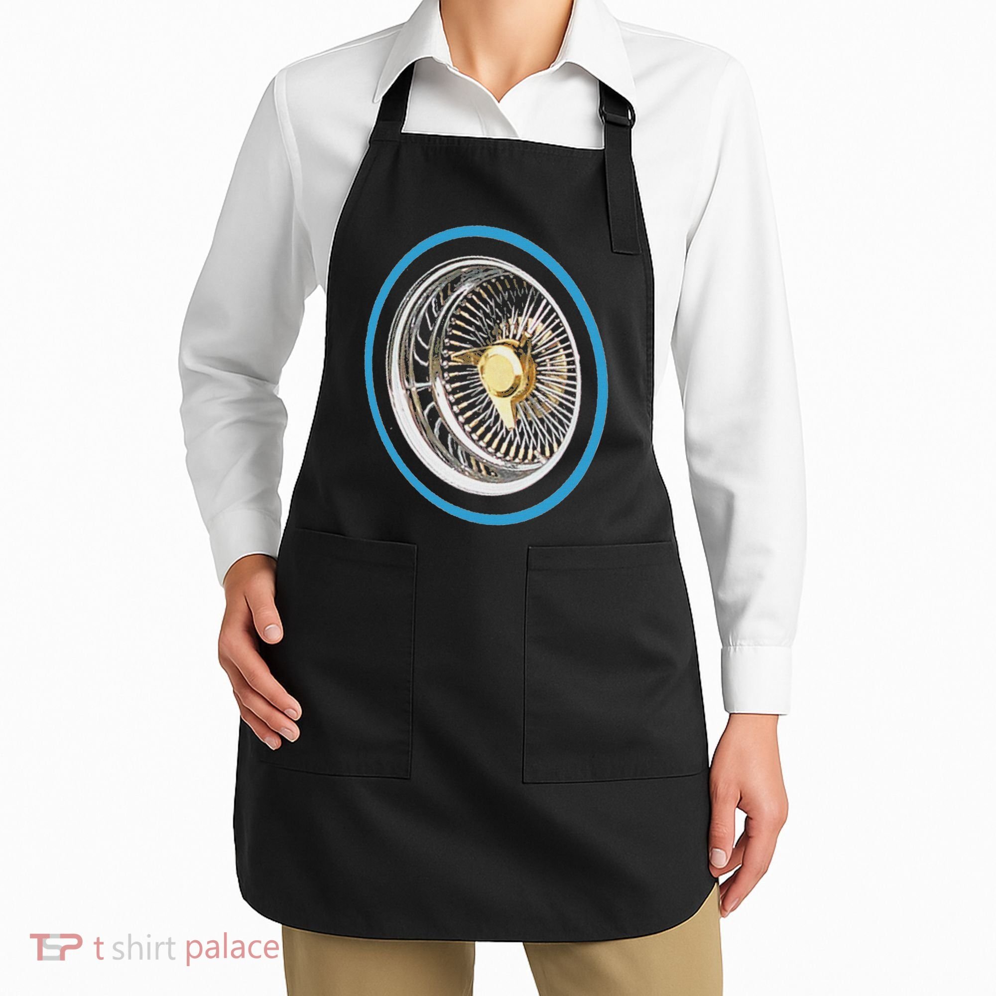 La Chicano Lowrider Spoke Wheel Apron