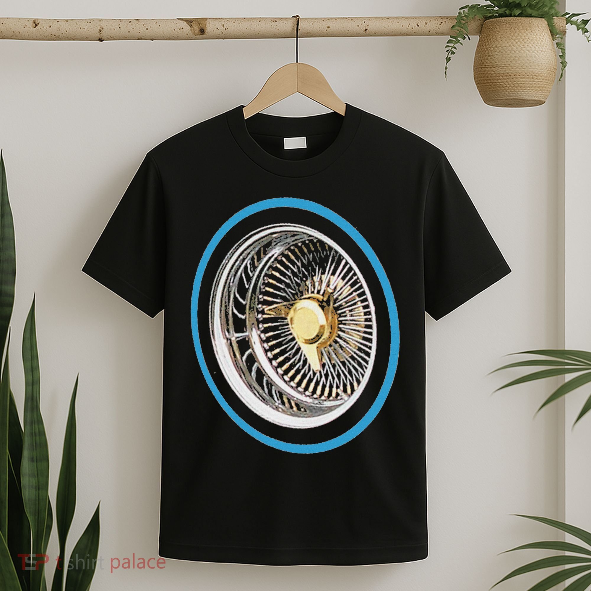 La Chicano Lowrider Spoke Wheel T-Shirt