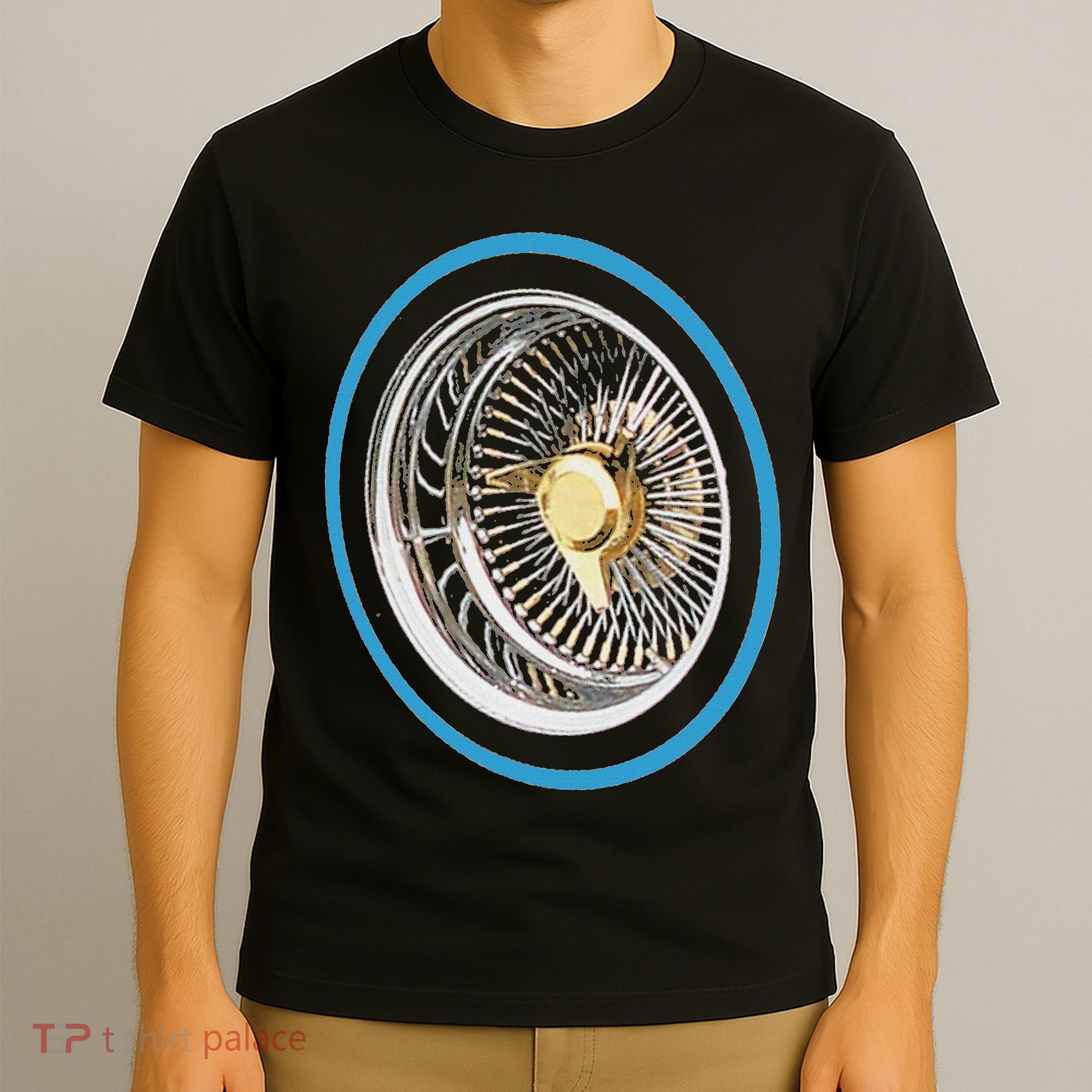 La Chicano Lowrider Spoke Wheel T-Shirt