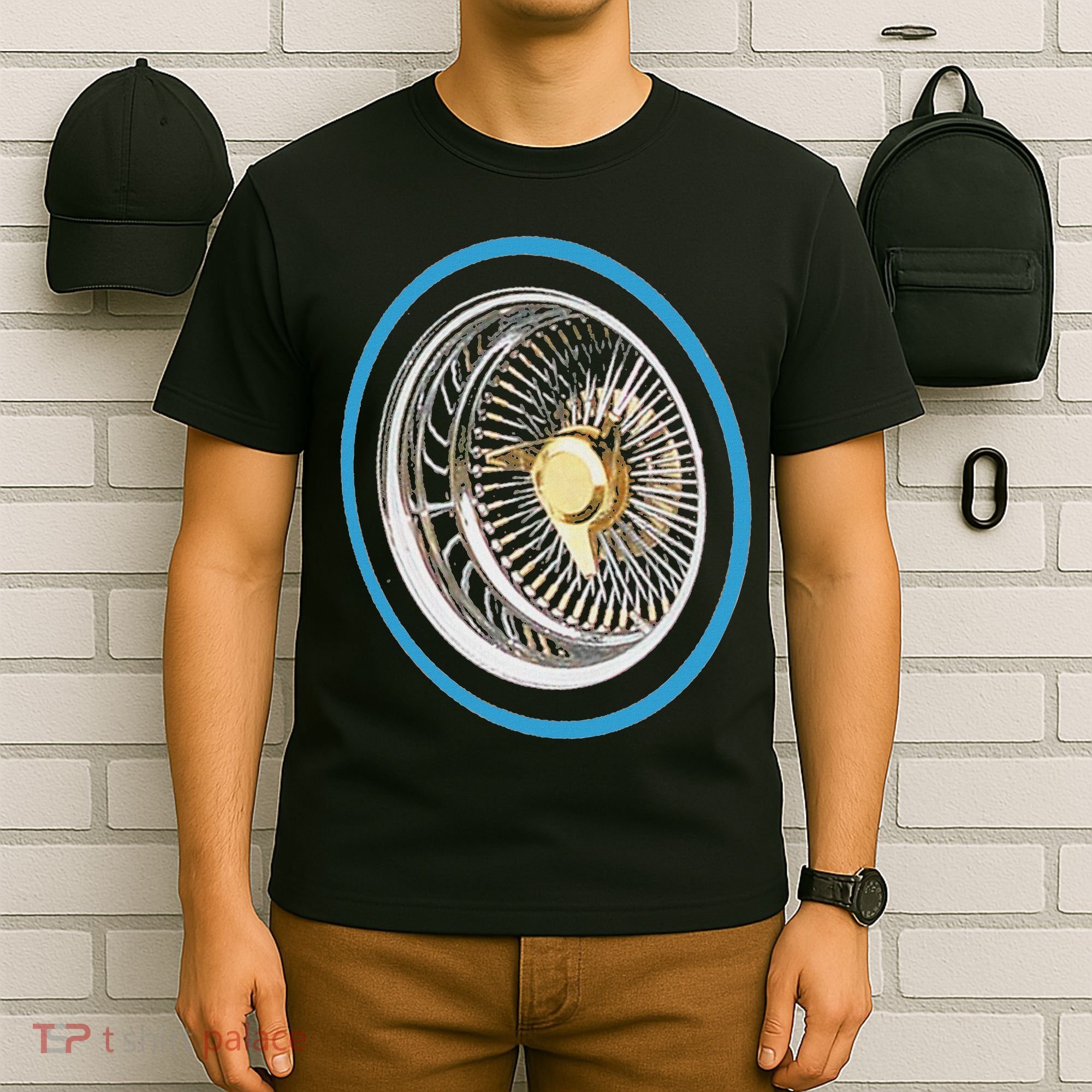 La Chicano Lowrider Spoke Wheel T-Shirt