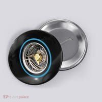 La Chicano Lowrider Spoke Wheel Button thumb 0
