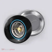 La Chicano Lowrider Spoke Wheel Button thumb 0
