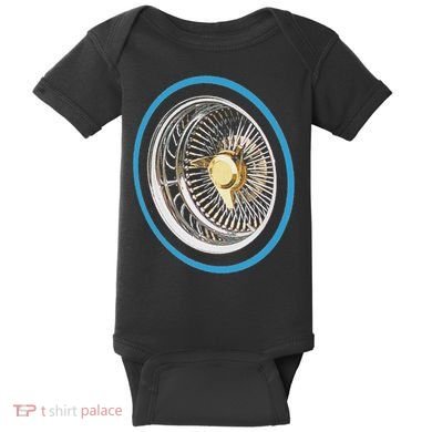 La Chicano Lowrider Spoke Wheel Baby Bodysuit
