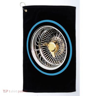 La Chicano Lowrider Spoke Wheel Golf Towel