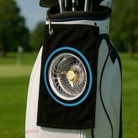 La Chicano Lowrider Spoke Wheel Golf Towel thumb 2
