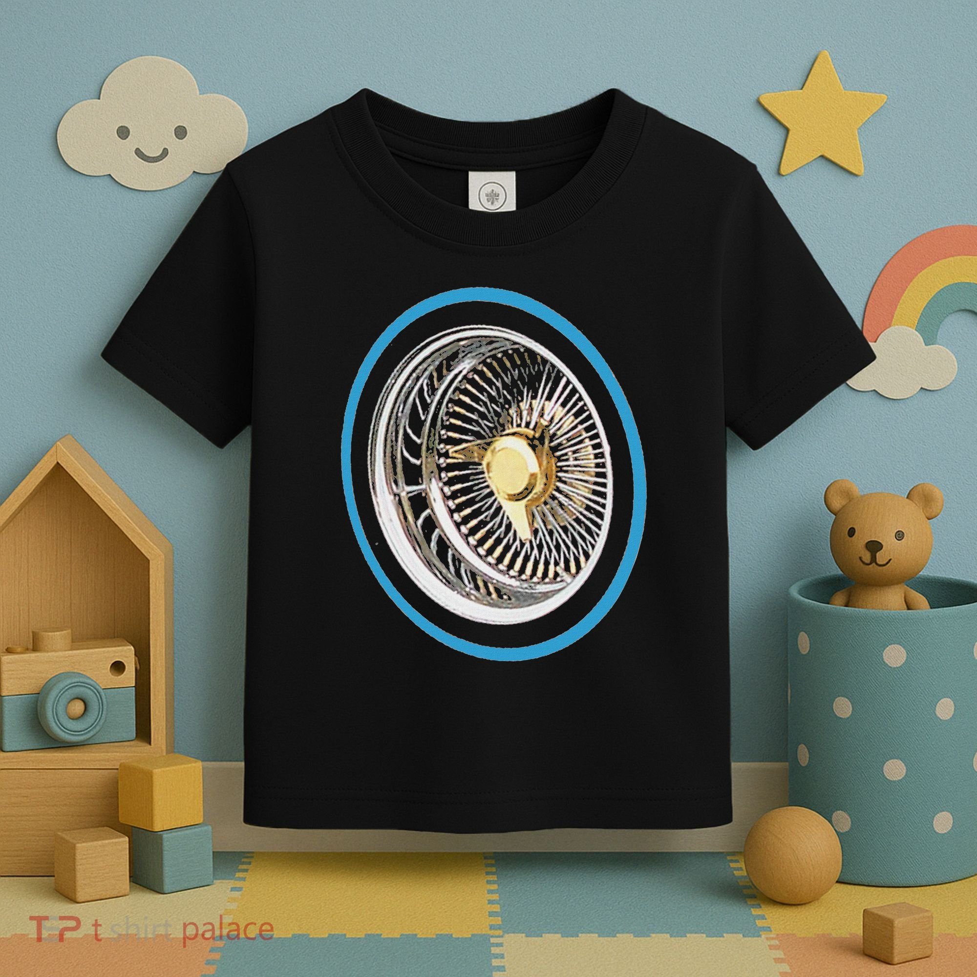 La Chicano Lowrider Spoke Wheel Toddler T-Shirt
