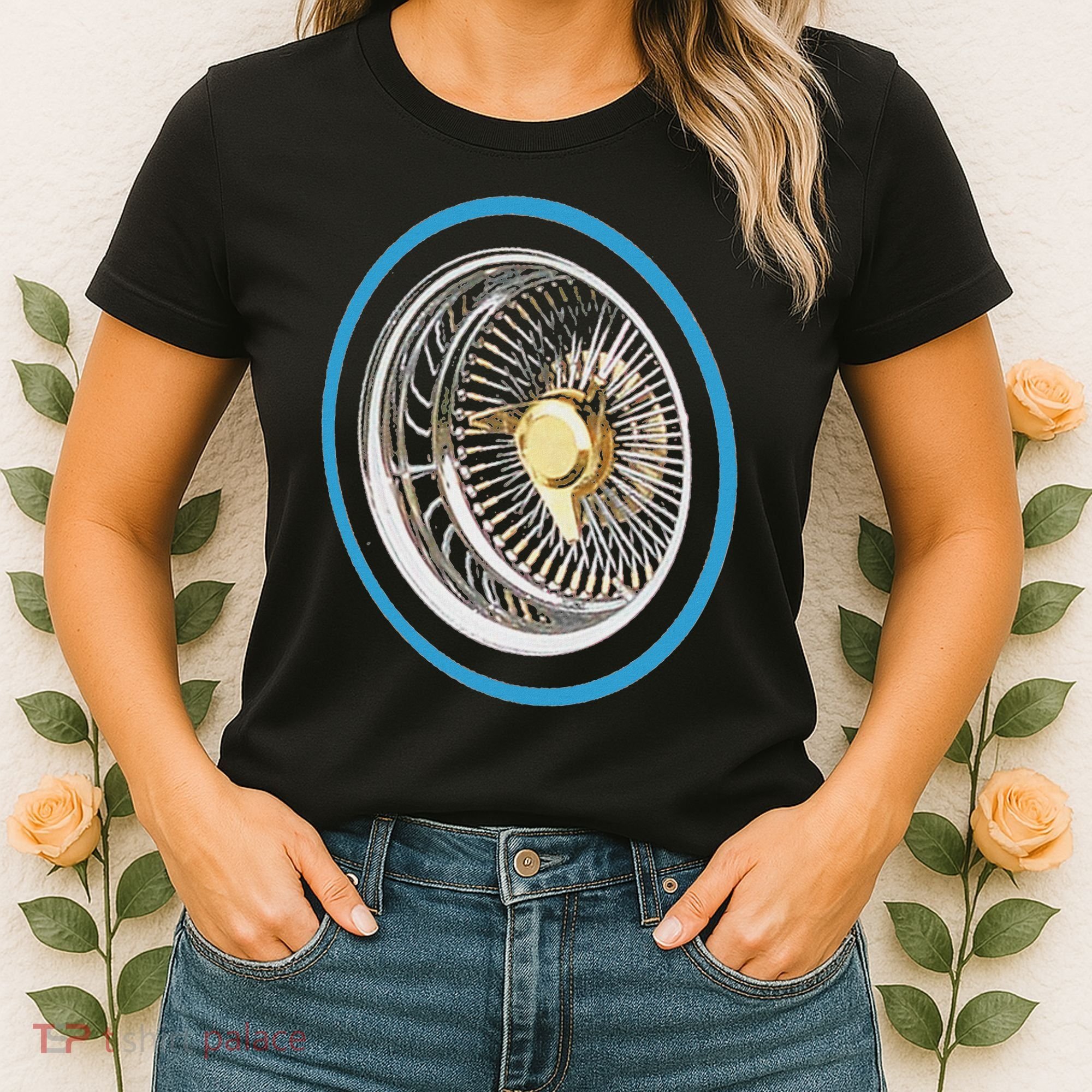 La Chicano Lowrider Spoke Wheel Women's T-Shirt