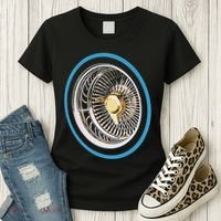 La Chicano Lowrider Spoke Wheel Women's T-Shirt thumb 3