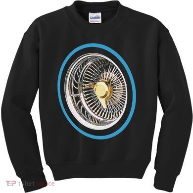 La Chicano Lowrider Spoke Wheel Kids Sweatshirt