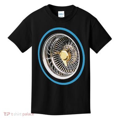 La Chicano Lowrider Spoke Wheel Kids T-Shirt