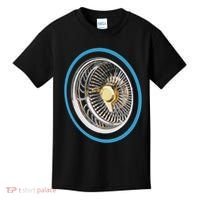 La Chicano Lowrider Spoke Wheel Kids T-Shirt thumb 0