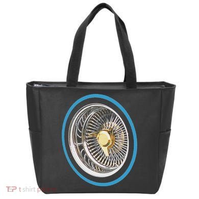 La Chicano Lowrider Spoke Wheel Tote Bag