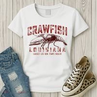 Louisiana Crawfish Laissez Les Bon Temps Rouler Women's T-Shirt thumb 3