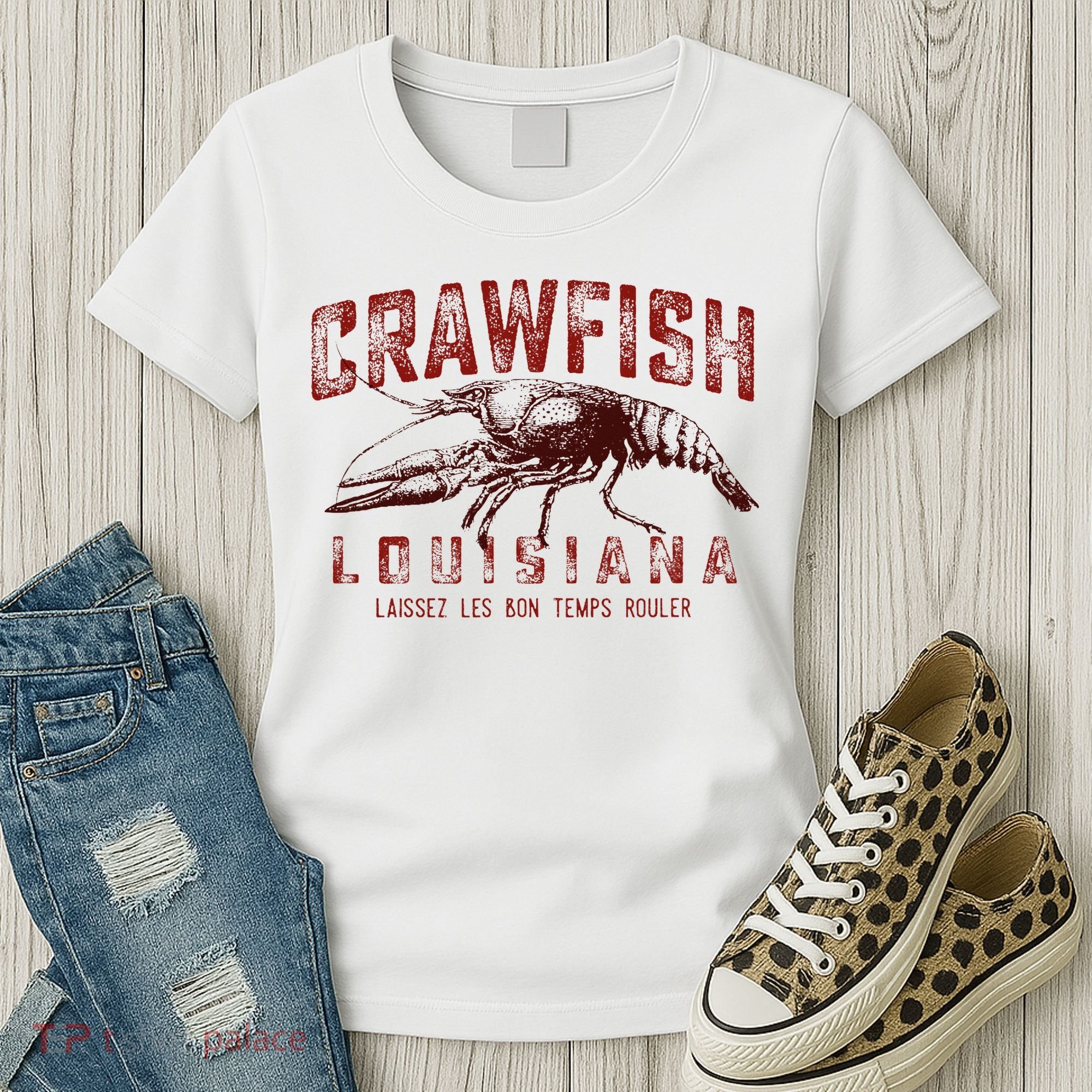 Louisiana Crawfish Laissez Les Bon Temps Rouler Women's T-Shirt