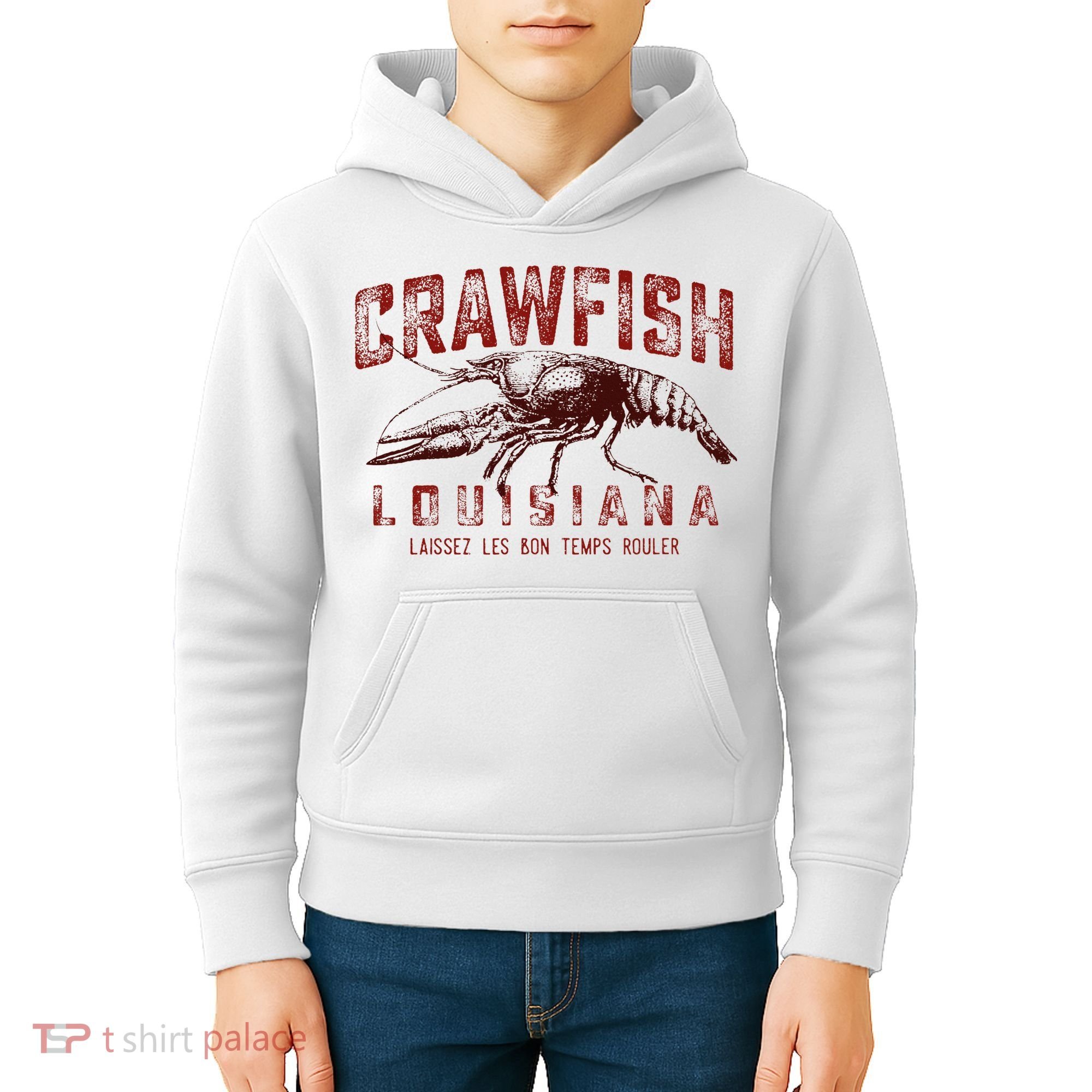 Louisiana Crawfish Laissez Les Bon Temps Rouler Kids Hoodie