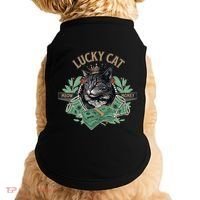 Lucky Cat Meow Money Cat Lovers Gift Doggie Tank thumb 0
